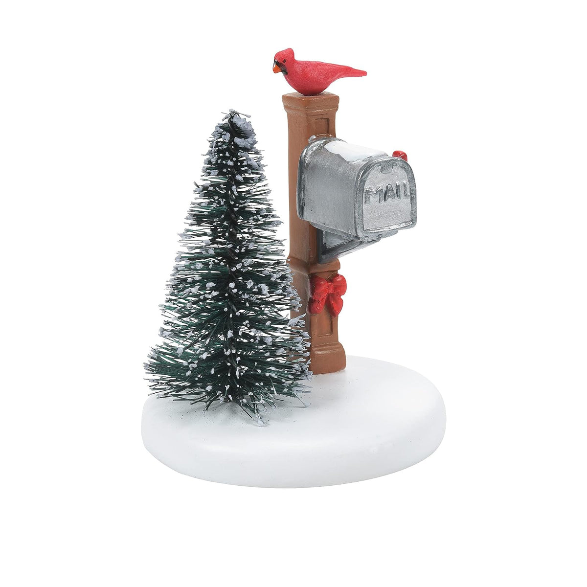 Department 56 Village Accessories Cardinal Christmas Buzón Figurina, 2.75 Pulgadas, Multicolor