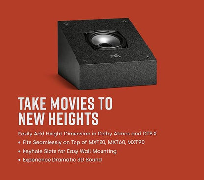Polk Audio Monitor XT60 - Altavoz de pie | Dolby Atmos, compatible con DTS:X y Auro 3D, altavoz de agudos de 1 pulgada, woofer equilibrado dinámicamente de 6.5 pulgadas