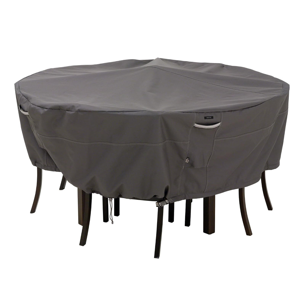 Classic Accessories - Cubierta de mesa de patio de 20 pulgadas, cubierta de mesa para exteriores, negro, 1 unidad (paquete de 1)