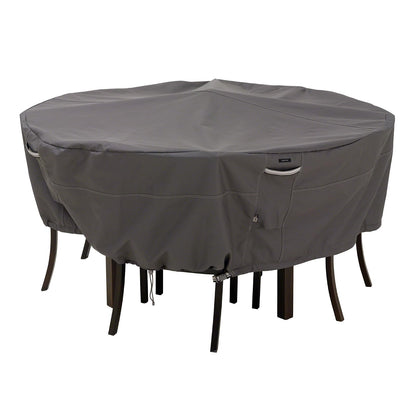 Classic Accessories - Cubierta de mesa de patio de 20 pulgadas, cubierta de mesa para exteriores, negro, 1 unidad (paquete de 1)