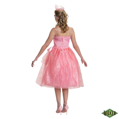 Disguise Wicked Glinda - Disfraz oficial de lujo de Glinda rosa malvada para mujer, talla 8-10