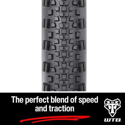 WTB Raddler Gravel Bike Tire (700c) Tubeless Folding - Light & Fast Rolling - SG2 Puncture Protection - Bikepacking (Black/Tan)