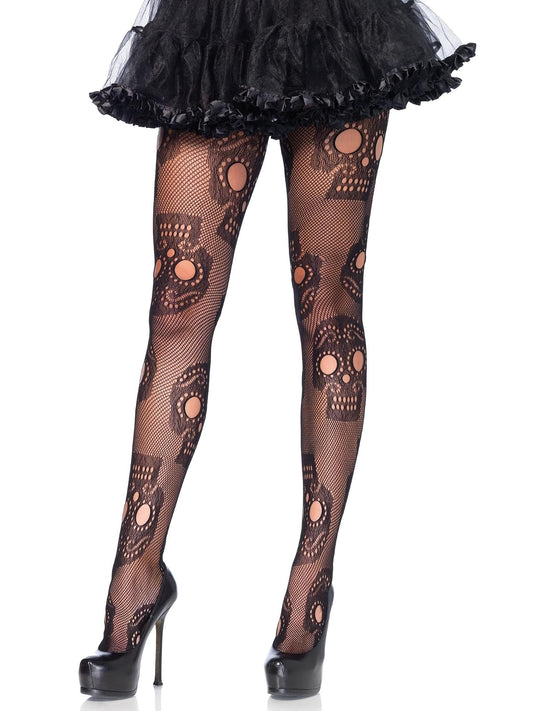 Leg Avenue - Pantalón de calavera para mujer