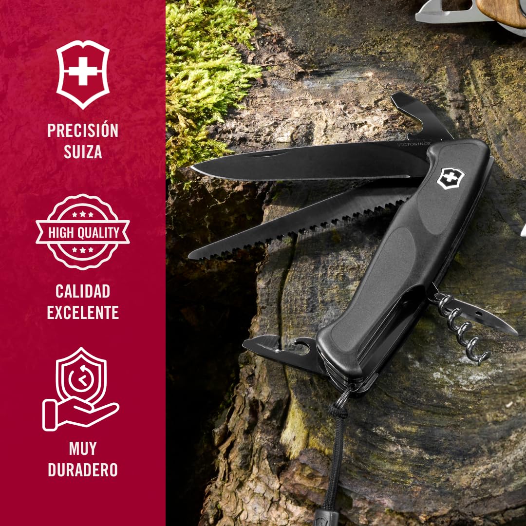 Victorinox Ranger Grip 55 Onyx Black, 12 Usos