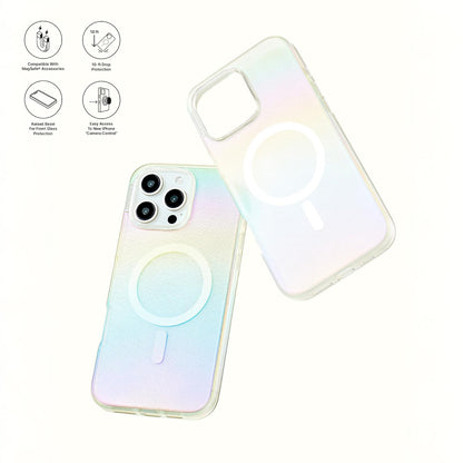 PopSockets - Funda para iPhone 16 Pro Compatible con MagSafe, Funda de teléfono para iPhone 16 Pro, Compatible con Carga inalámbrica, Solo Funda, Bonito Brillo