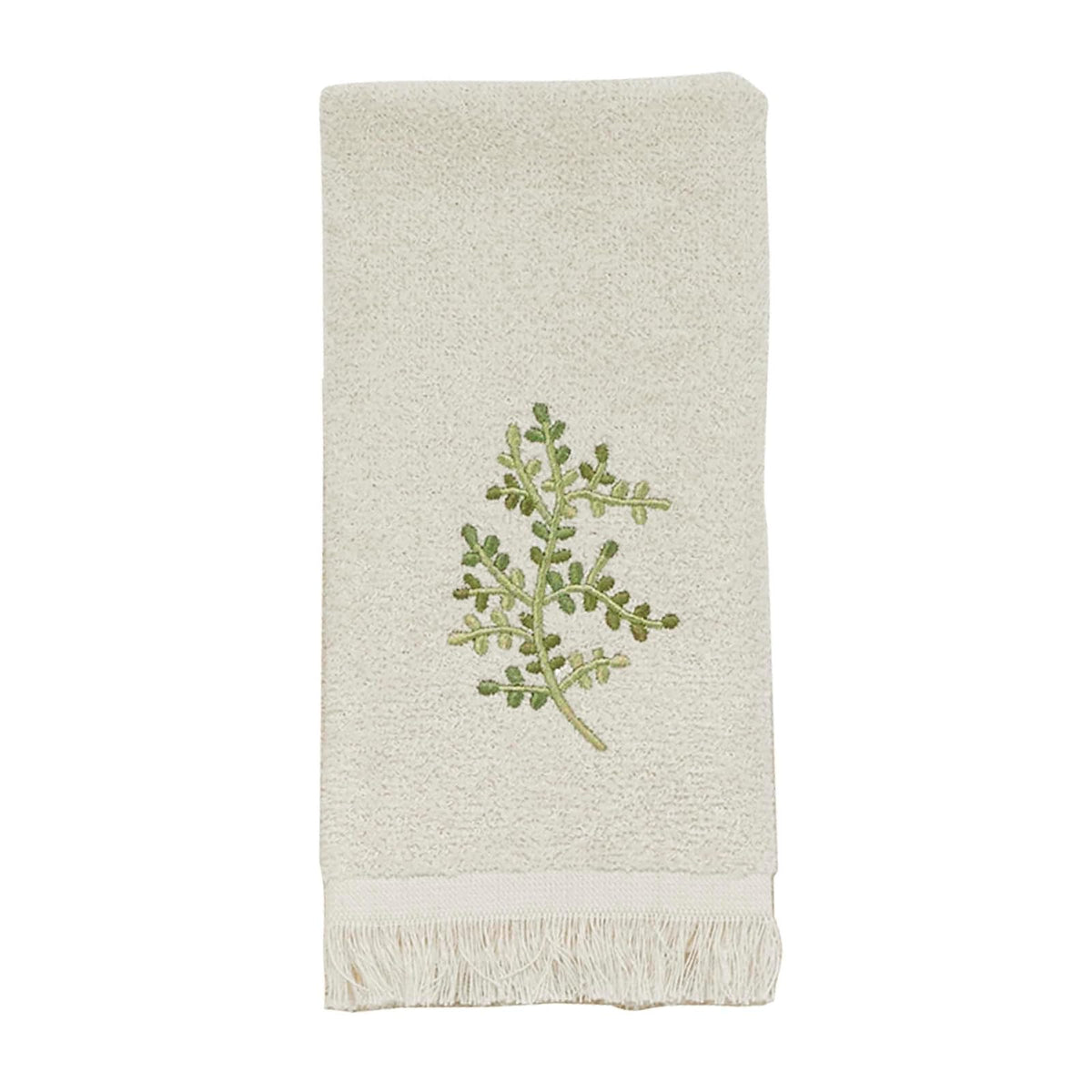 Avanti Linens Greenwood - Toalla con Punta de Dedo, Color Marfil, 18 x 11 Pulgadas