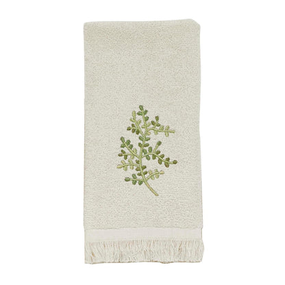 Avanti Linens Greenwood - Toalla con Punta de Dedo, Color Marfil, 18 x 11 Pulgadas