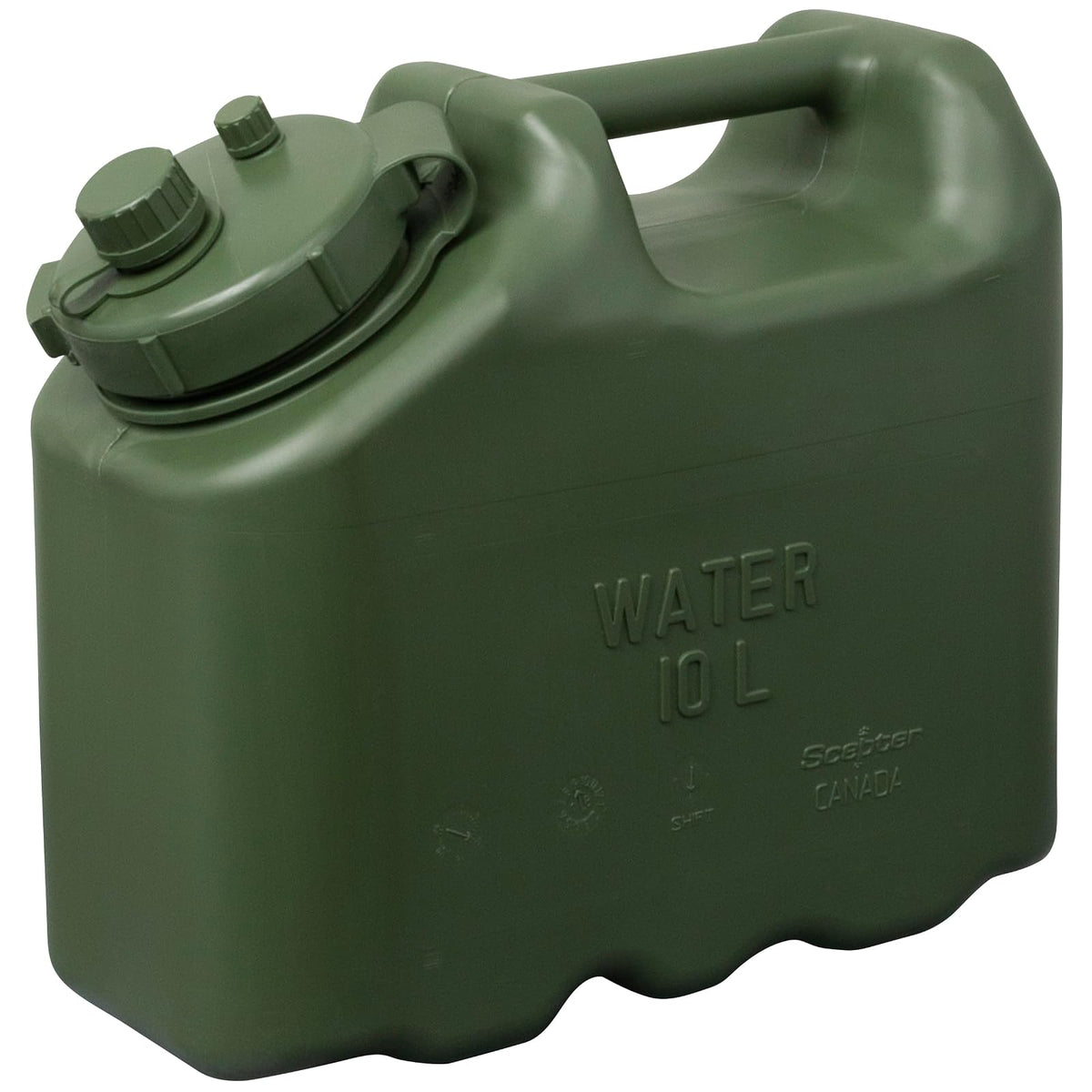 Scepter - Recipiente de Agua Militar sin BPA de 2.5 galones, Jarra de Agua de Grado alimenticio para Camping y Almacenamiento de Emergencia
