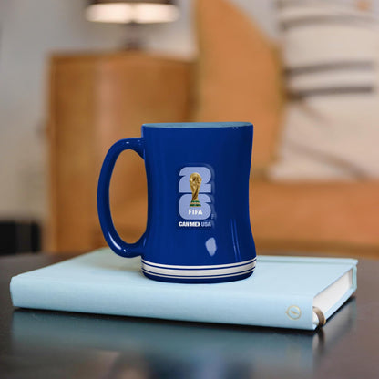 Honav United States Soccer FIFA World Cup 2026 - Taza de café esculpida de 14 onzas, taza de café de cerámica con diseño elevado, regalo perfecto para fanáticos y coleccionistas del fútbol de Estados