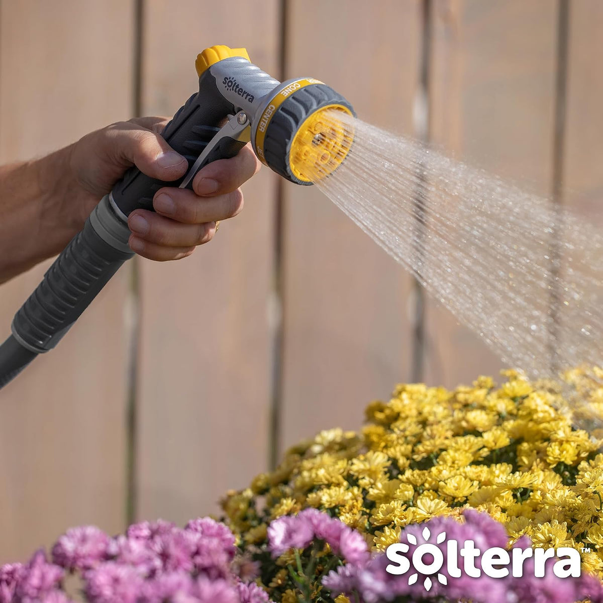 Solterra - Boquilla de manguera de jardín con gatillo delantero