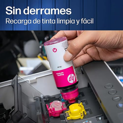 HP Impresora Smart Tank 210, Tinta Continua, Color, Wi-Fi,USB, Bluetooth, Dúplex (Doble Cara) Manual, Impresión Smart App, hasta 2 años de Garantía* (3D4L3A)