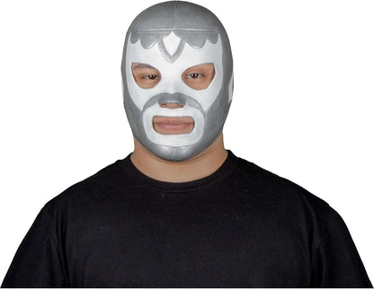 REV Máscara De Luchador Mexicano Leyenda Plateada Para Adulto, Diseño Clasico Enmascarado De Lucha Libre, Ideal Para Halloween, Eventos Deportivos, Cosplay, Porras Y Partidos