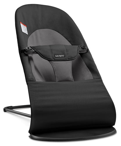 BabyBjörn Bouncer Balance Soft, Gris Oscuro - Negro - Gris oscuro - Tejido
