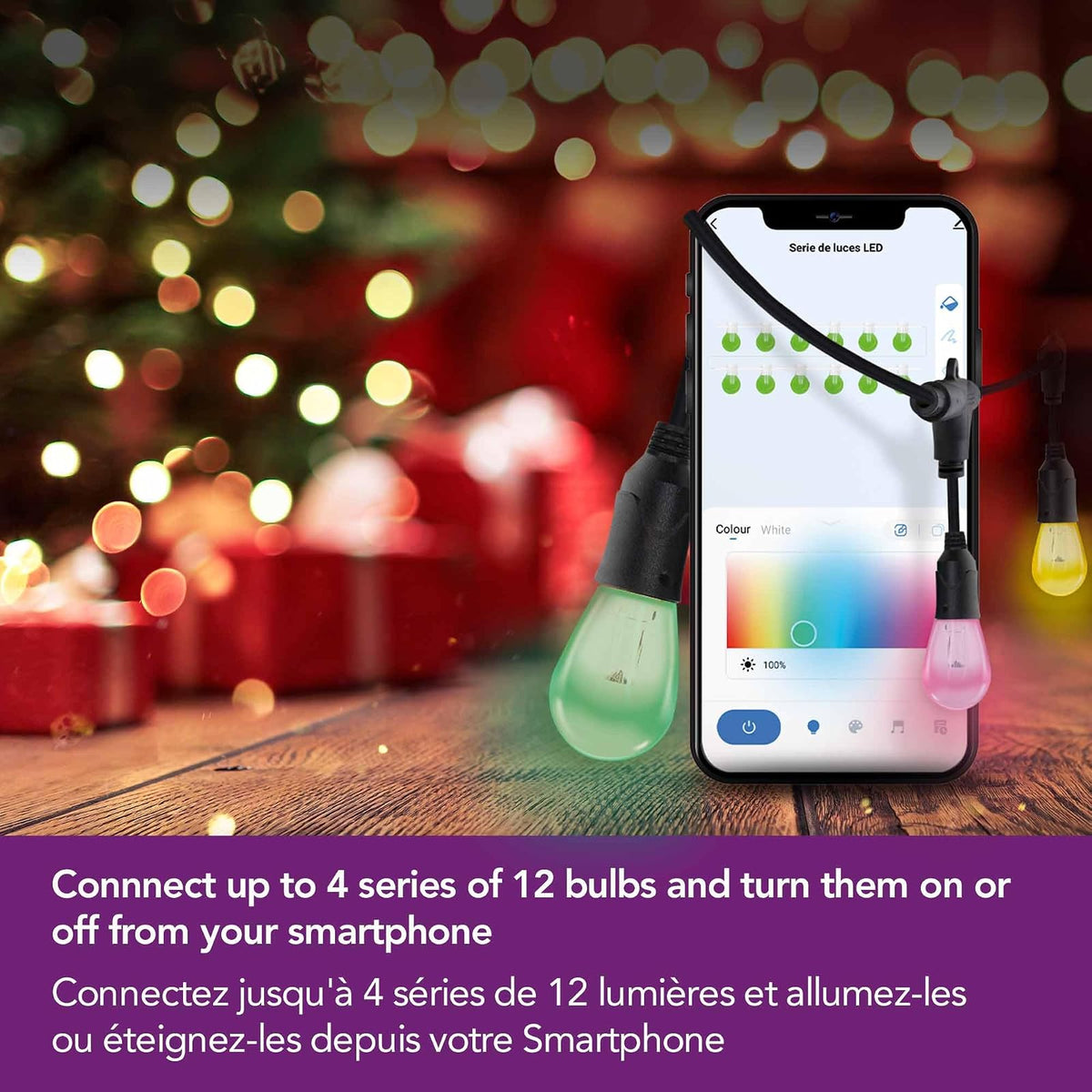 Lloyd's Serie de Focos LED RGB Exterior WiFi Compatible Alexa y Google