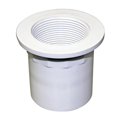 WestBrass Sch 40 - Adaptador recto (1-1/2", ABS), Blanco