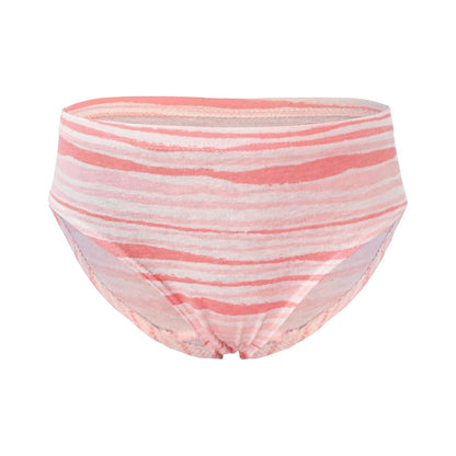 Hanes Intima Panty Hipster Niña - Algodón Hipoalergénico, Paquete 4 Piezas, Estampados Rosa
