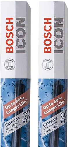 Bosch Escobillas Limpiaparabrisas Icon, Juego de 2 (18A y 18A), Lado Conductor y Pasajero, 18A18A