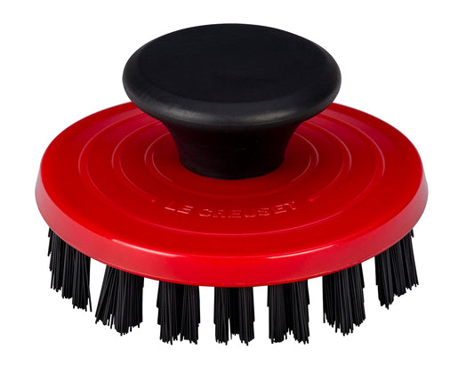 Le Creuset - Cepillo para Polvo de Nailon, 3 1/4 Pulgadas, Color Cereza