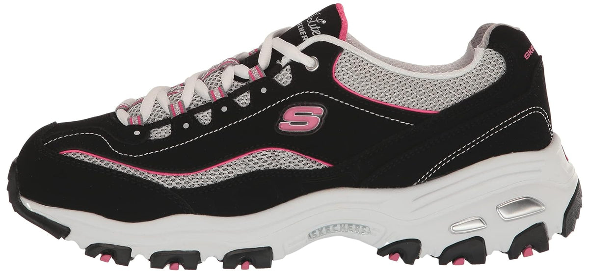 Skechers Energy Downforce Tenis para Hombre - 22.5 cm - Negro - blanco - rosa