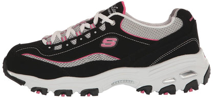 Skechers Energy Downforce Tenis para Hombre - 22.5 cm - Negro - blanco - rosa