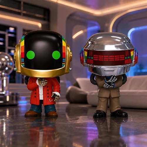 Funko Pop! Rocks: Daft Punk - Discovery 2 Pack | Mercancía Oficial - Figura de Vinilo Coleccionable para Decoración - Regalo de Cumpleaños para Fans