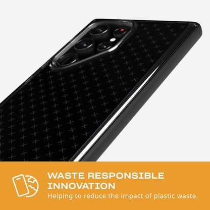 tech21 EVO Check - Funda para Samsung Galaxy S23 Ultra, Color Negro Ahumado, protección contra caídas de 16 pies, a Prueba de Golpes, Resistente a los Golpes y a los arañazos
