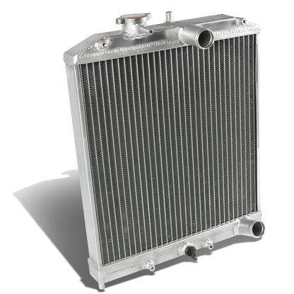 DNA Motoring RA-HC92-42-2 Radiador de Aluminio T-6061 de Doble Núcleo 2 Filas para Honda D15/16/B18 1.5L/1.6L/1.8L MT, Metálico
