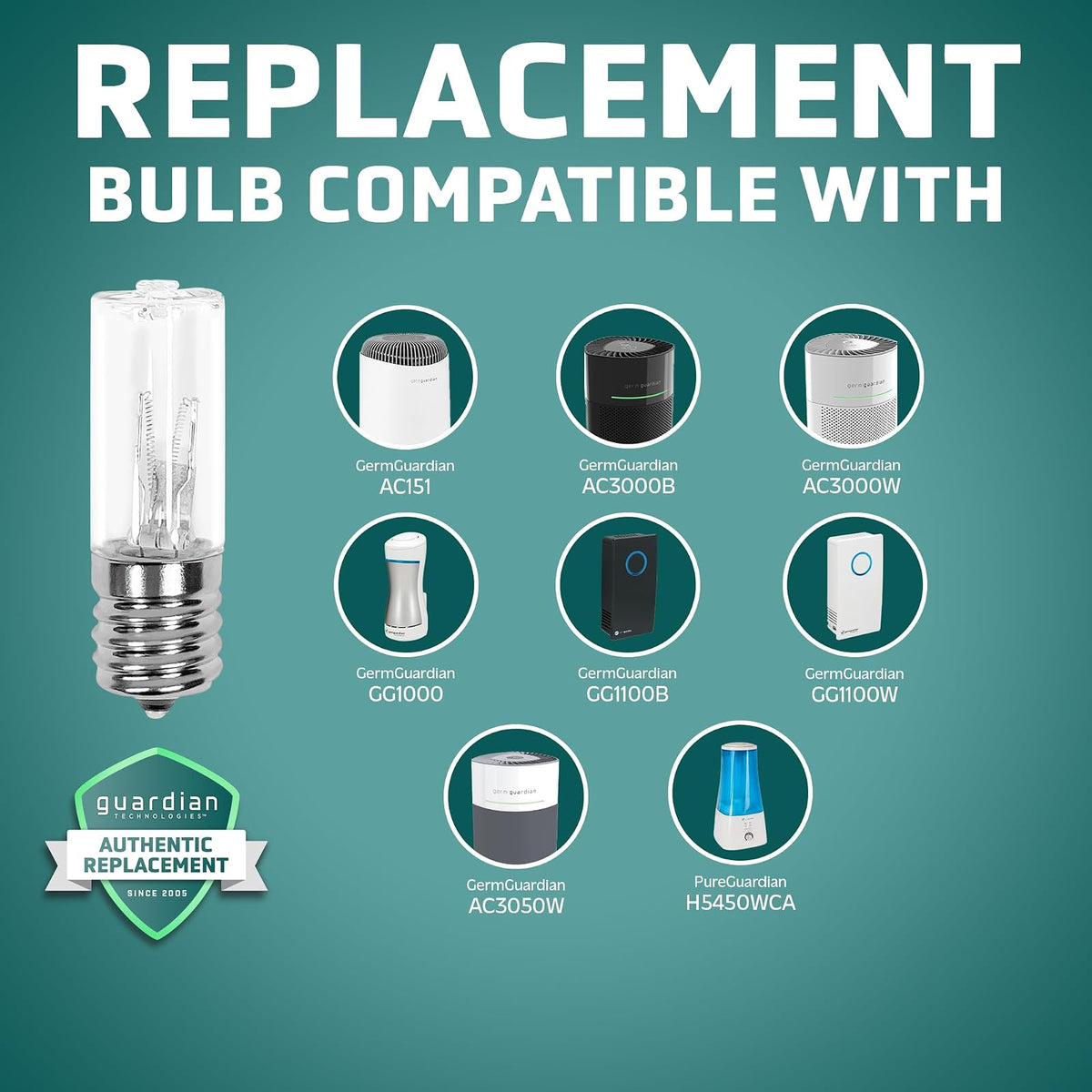 GermGuardian LB1000 UV-C Replacement Bulb for GG1000/1100 Air Sanitizers