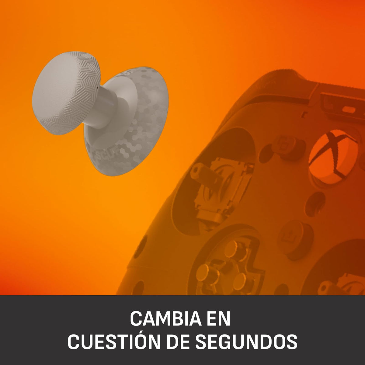 SCUF Valor Pro Kit de Sustitución del Sticks – Gris Claro | 1 Corto Cóncavo, 1 Corto Convexo, 1 Largo Cóncavo, 1 Largo Convexo, Fácil de Intercambiar, Duradero