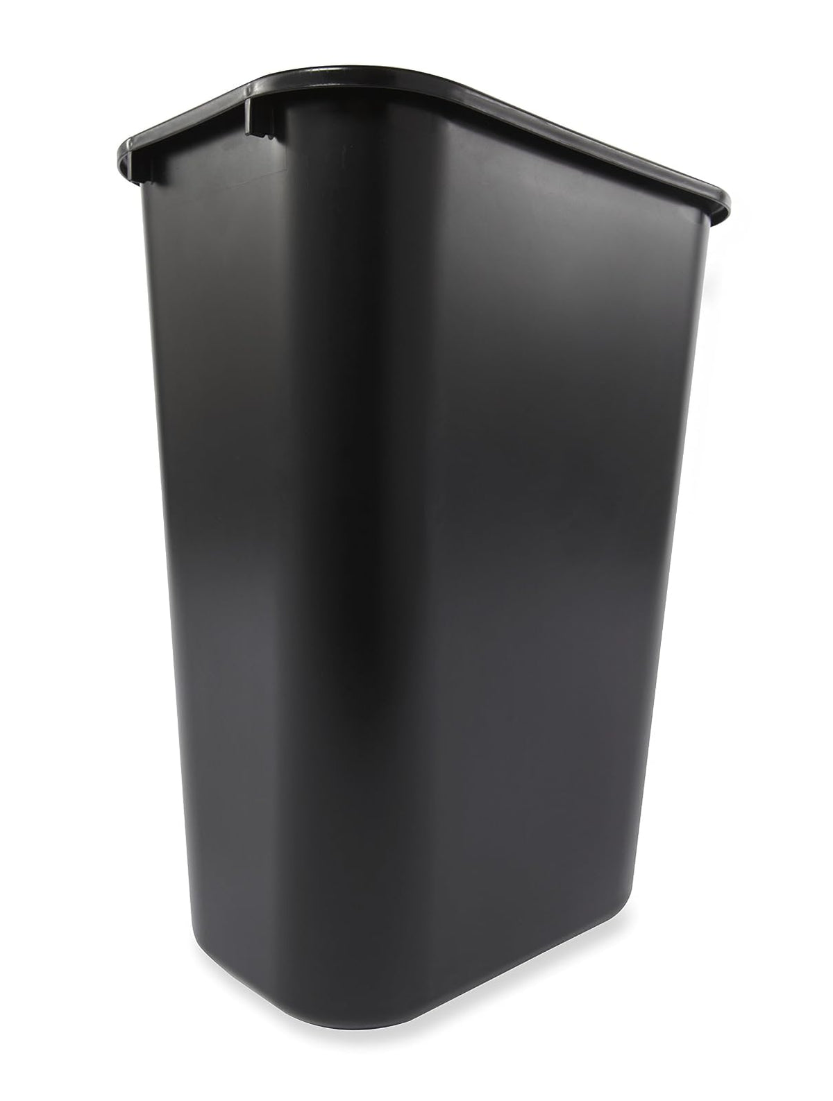 Rubbermaid - Bote de basura grande Commercial 2957 Deskside, rectangular, 10 galones, 11 pulgadas de ancho x 15-1/4 pulgadas de profundidad x 19-7/8 pulgadas de alto, negro (paquete de 12)