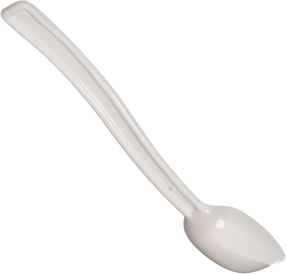 Carlisle 446002 Solid Spoon 0.5 oz, 8", White (Pack of 12)