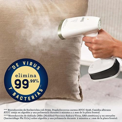 Oster® Vaporizador de Mano Plegable, Portátil, Ligero y Compacto, Blanco, GCSTFS200
