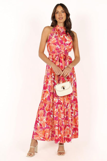 Petal & Pup Vestido Maxi Halter Caroline Vestido para ocasión Especial Mujer
