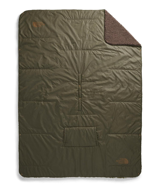 The North Face Wawona - Manta mullida, color verde gris pardo/café ahumado, talla única