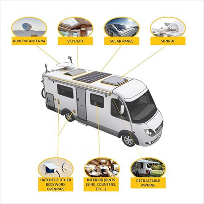 Sika - Adhesivo/Sellador de Poliuretano - Sikaflex 221 - Fácil de aplicar en una gran variedad de superficies como metal, madera y plástico - Resistente a la interperie - Negro - Cartucho 300 ml
