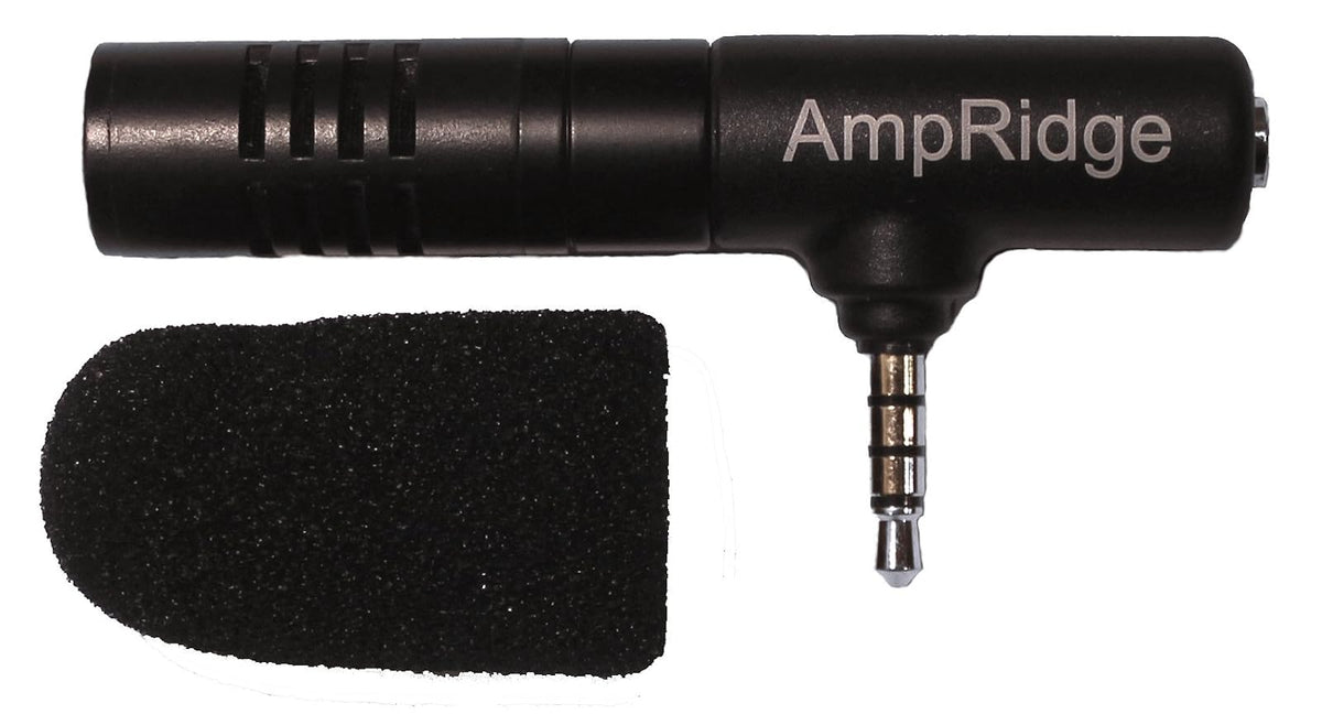 Ampridge MightyMic S - Micrófono de vídeo Condensador para iPhone con Monitor de Auriculares