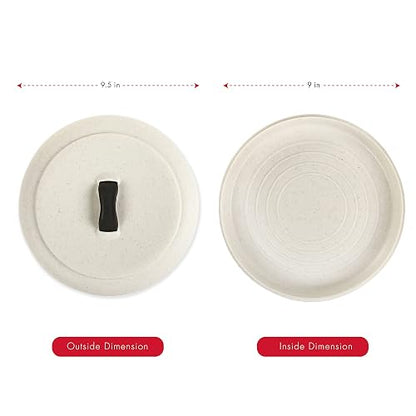 Dexas - Calentador de Tortilla para microondas, Extragrande, Color Avena Natural, 507-51WP