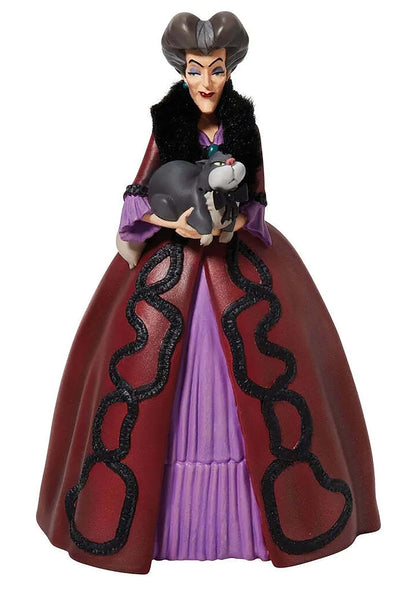Enesco Disney Showcase Figura de Cenicienta Lady Tremaine Holding Lucifer Rococó, 8.875 Pulgadas, Multicolor, 6010298