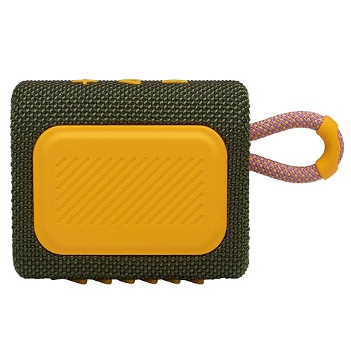 JBL Go 3, Bocina Portátil Bluetooth, 4.2 W de Potencia, Reproducción 5 Horas, Resistente al Agua y al Polvo IP67 - Verde