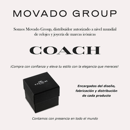 Coach - Apple Straps - Correa Para Mujer 14700059 - Lona Arena con Firma - Compatible 38/40/41 mm - Diseño Elegante y Moderno