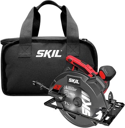 SKIL 5280-01 Sierra circular con guía láser de haz único, 15 amperios/18.41 cm