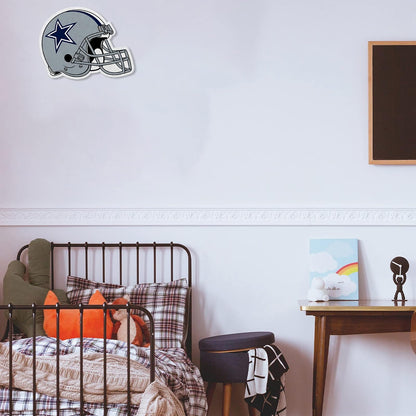 Rico Industries NFL Dallas Cowboys - Banderín de corte en forma de casco – Decoración del hogar y la sala de estar, fieltro suave EZ para colgar