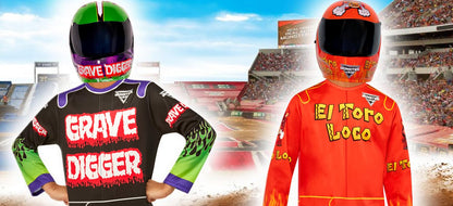 Rubies Monster Jam El Toro Loco - overol y máscara para fiestas temáticas y Halloween, como se muestra, L
