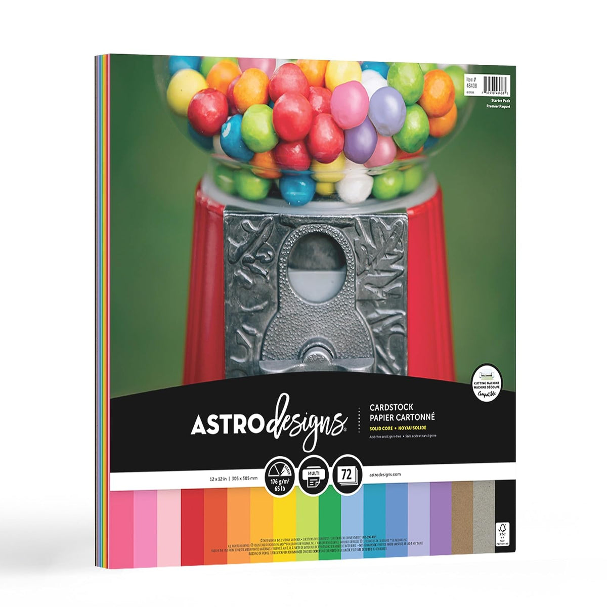 Neenah Creative Collection Kit de Cartulina 46408-02 | 30.5 x 30.5 cm, 29.5 kg, 18 colores, 72 hojas