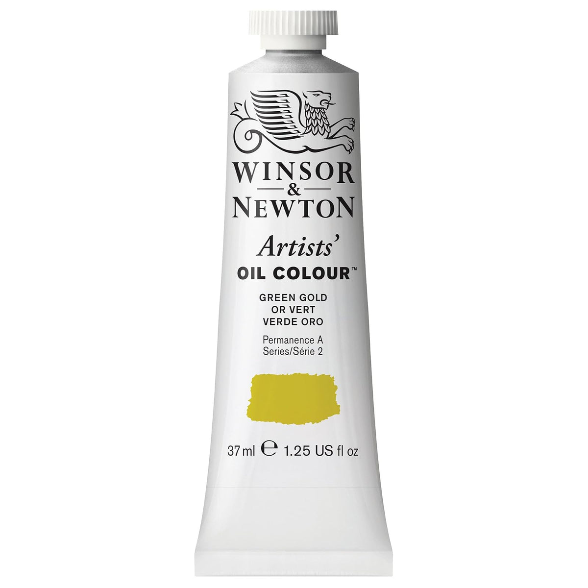 Winsor & Newton Artists' Oil Colour Pintura al Óleo Profesional, 37 ml - 37-ml Tube - Verde (Green Gold)