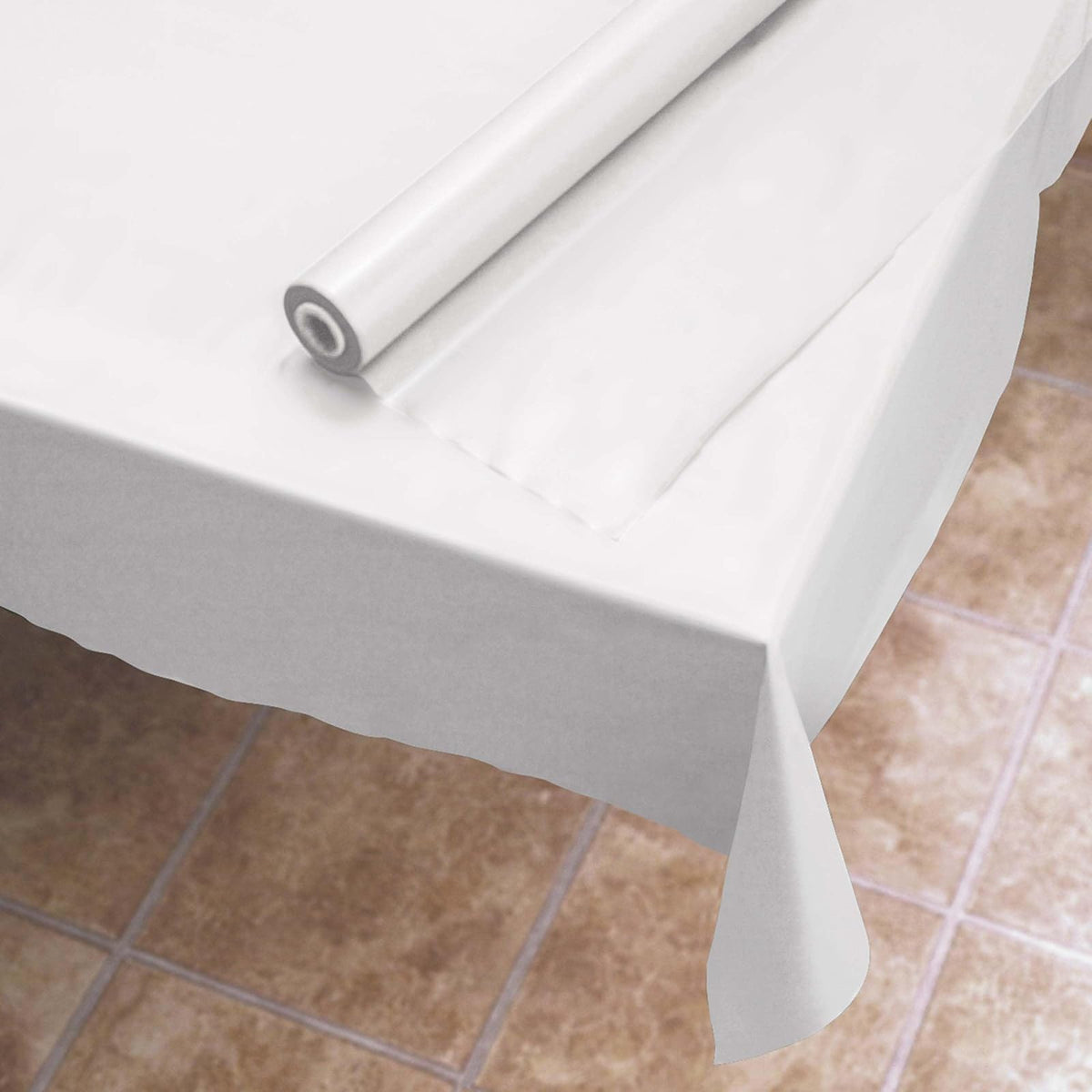 Hoffmaster 114000 - Rollo de plástico para Mesa, 300 pies de Largo x 40 Pulgadas de Ancho, Color Blanco