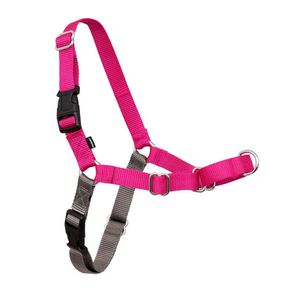 PetSafe Easy Walk Arnés para Perro, Anti-Tirones - Mediano - Grande - Frambuesa - Gris