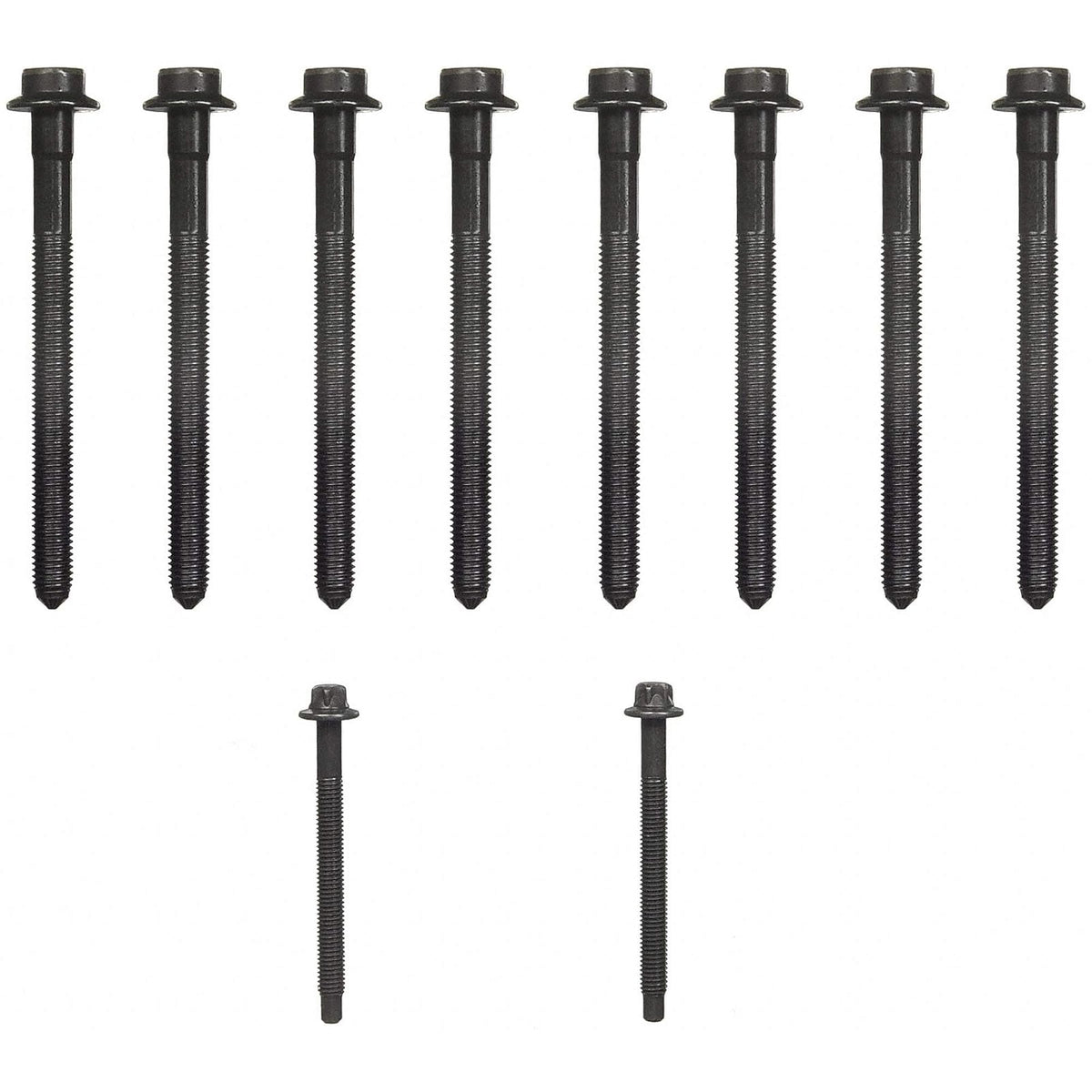 Fel-Pro ES 72171 Juego de Pernos de Cabeza, Negro, M10x1.25 | Compatible con Ford Explorer 1997-2010