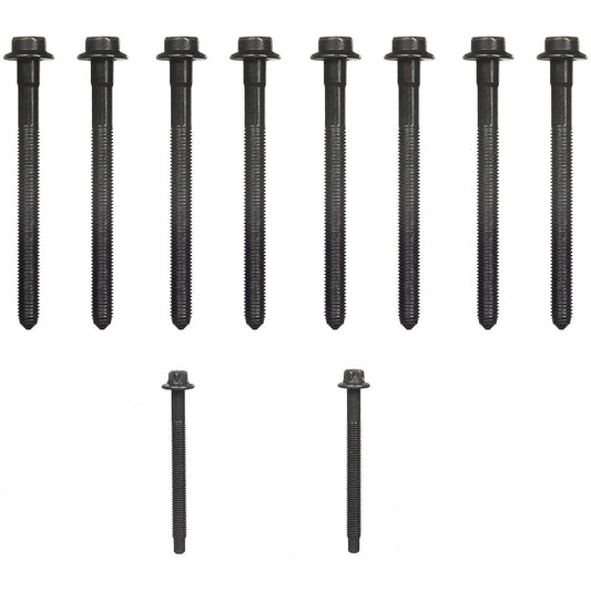 Fel-Pro ES 72171 Juego de Pernos de Cabeza, Negro, M10x1.25 | Compatible con Ford Explorer 1997-2010
