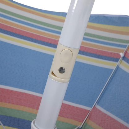 ONIVA - a Picnic Time Brand Sombrilla para exteriores, rayas multicolor